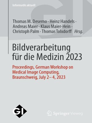 cover image of Bildverarbeitung für die Medizin 2023